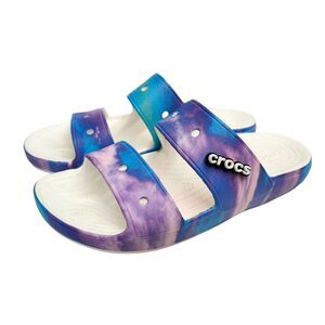 Crocs Out of This World Unisex Mens 11 Women 12.5 Slides Slip-on Jibbitz Casual